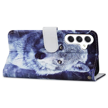 For Samsung Galaxy A55 5G Cell Phone Case PU Leather Pattern Print Wallet Cover