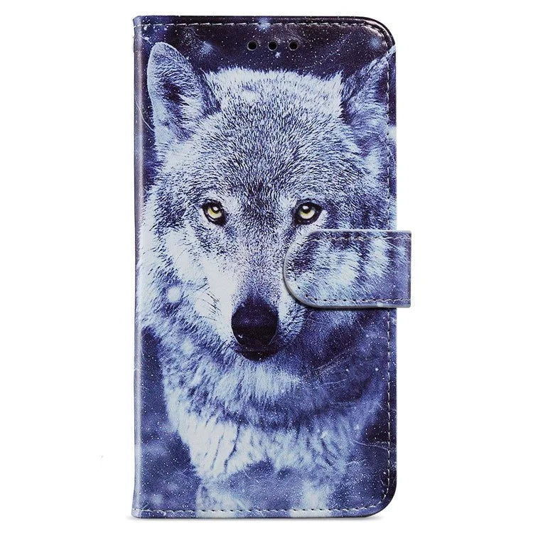For Samsung Galaxy A55 5G Cell Phone Case PU Leather Pattern Print Wallet Cover