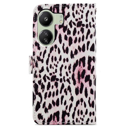 For Xiaomi Redmi 13C 4G / Poco C65 4G Case Leather Pattern Printing Stand Protective Cover