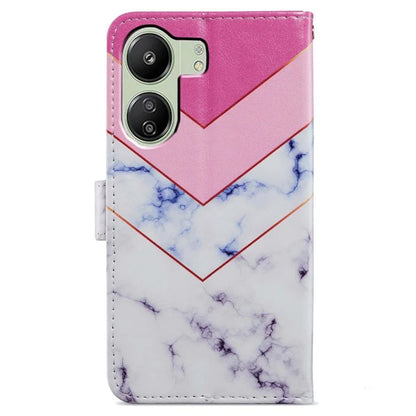 For Xiaomi Redmi 13C 4G / Poco C65 4G Case Leather Pattern Printing Stand Protective Cover