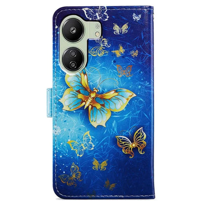 For Xiaomi Redmi 13C 4G / Poco C65 4G Case Leather Pattern Printing Stand Protective Cover