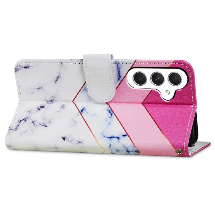 For Samsung Galaxy A35 5G Leather Case Pattern Printing Phone Cover with Card Slots