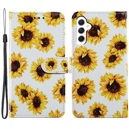 For Samsung Galaxy A35 5G Leather Case Pattern Printing Phone Cover with Card Slots