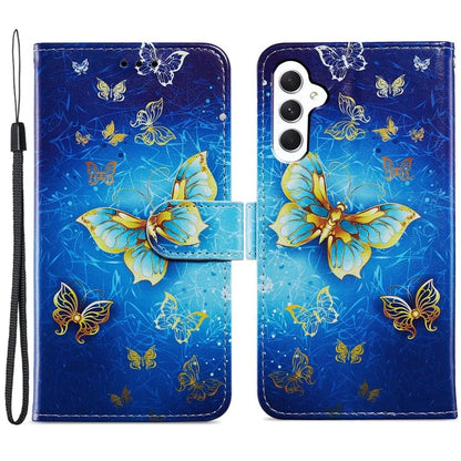 For Samsung Galaxy A35 5G Leather Case Pattern Printing Phone Cover with Card Slots