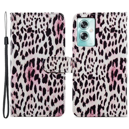 For Oppo A79 5G / A2 5G Case Leather Pattern Printing Protective Cover with Magnetic Closure