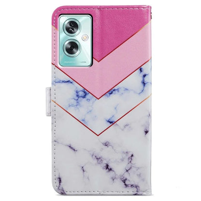 For Oppo A79 5G / A2 5G Case Leather Pattern Printing Protective Cover with Magnetic Closure