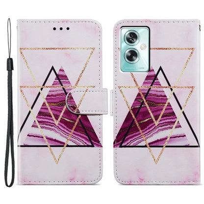 For Oppo A79 5G / A2 5G Case Leather Pattern Printing Protective Cover with Magnetic Closure