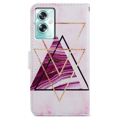 For Oppo A79 5G / A2 5G Case Leather Pattern Printing Protective Cover with Magnetic Closure