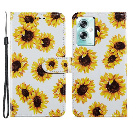 For Oppo A79 5G / A2 5G Case Leather Pattern Printing Protective Cover with Magnetic Closure