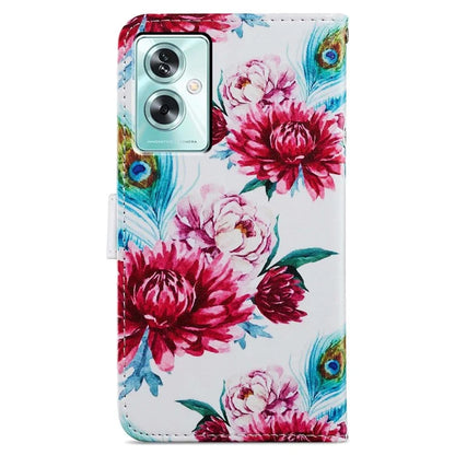 For Oppo A79 5G / A2 5G Case Leather Pattern Printing Protective Cover with Magnetic Closure