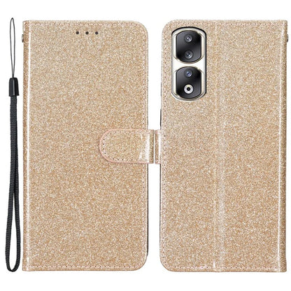 For Honor 90 Pro Case Sparkling Wallet Leather Cover with Stand Feature