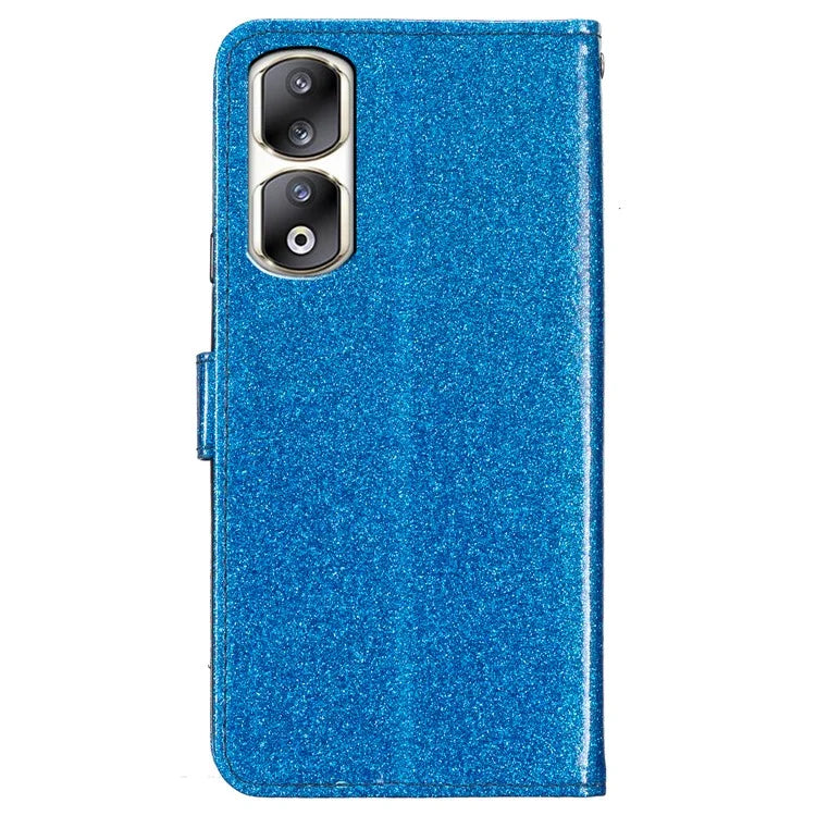 For Honor 90 Pro Case Sparkling Wallet Leather Cover with Stand Feature