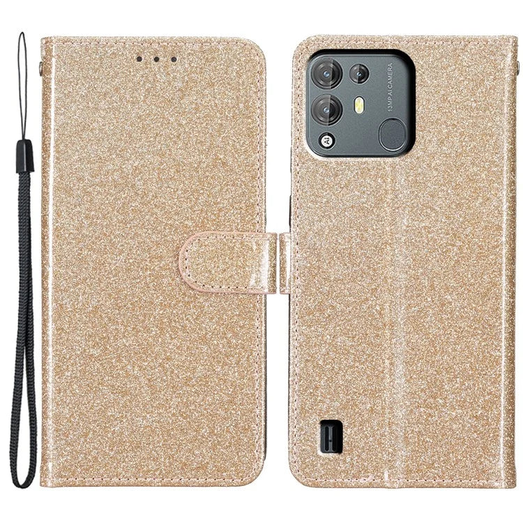 For Blackview A55 Pro Case Sparkling Leather Stand Wallet Phone Cover