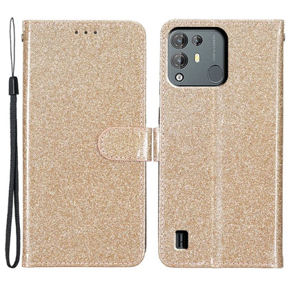 For Blackview A55 Pro Case Sparkling Leather Stand Wallet Phone Cover