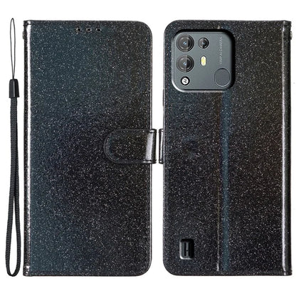 For Blackview A55 Pro Case Sparkling Leather Stand Wallet Phone Cover