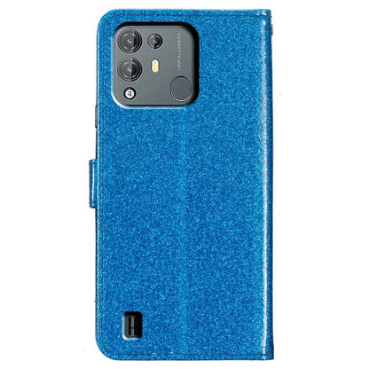 For Blackview A55 Pro Case Sparkling Leather Stand Wallet Phone Cover