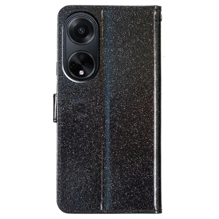 For Oppo A98 5G Glitter Leather Case Wallet Stand Phone Cover