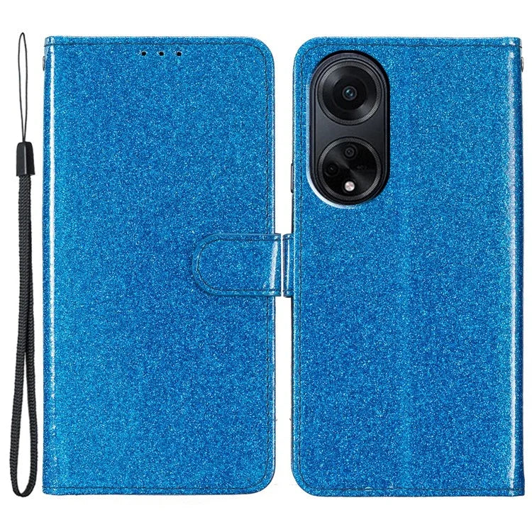 For Oppo A98 5G Glitter Leather Case Wallet Stand Phone Cover