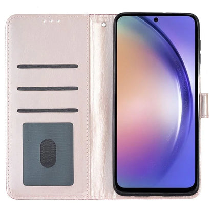 For Samsung Galaxy A55 5G Shiny Glitter Leather Case Stand Wallet Phone Cover