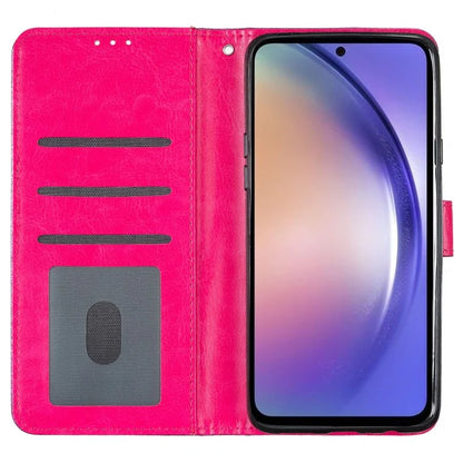 For Samsung Galaxy A55 5G Shiny Glitter Leather Case Stand Wallet Phone Cover