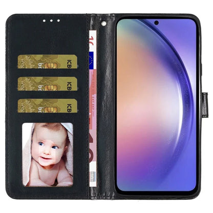 For Samsung Galaxy A55 5G Shiny Glitter Leather Case Stand Wallet Phone Cover