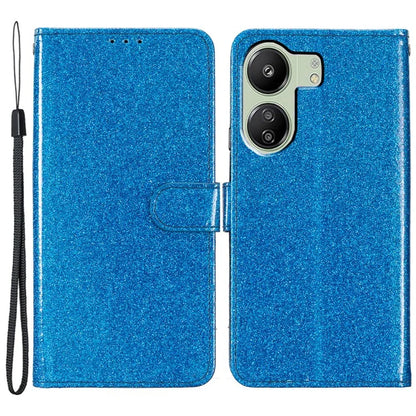 For Xiaomi Redmi 13C 4G / Poco C65 4G Case Glittering Leather Wallet Stand Cover