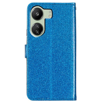 For Xiaomi Redmi 13C 4G / Poco C65 4G Case Glittering Leather Wallet Stand Cover