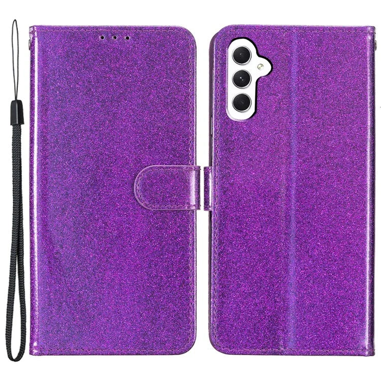 For Samsung Galaxy A35 5G Leather Case Glitter Card Slots Wallet Phone Cover