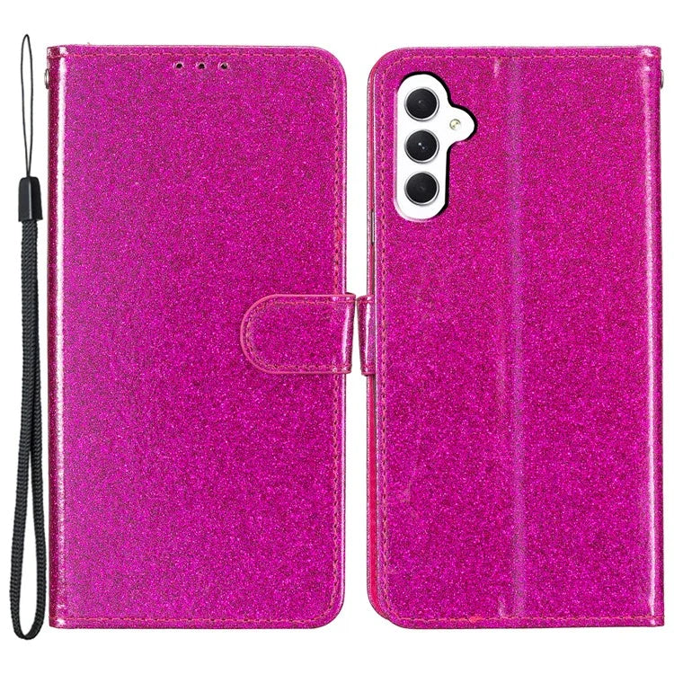 For Samsung Galaxy A35 5G Leather Case Glitter Card Slots Wallet Phone Cover
