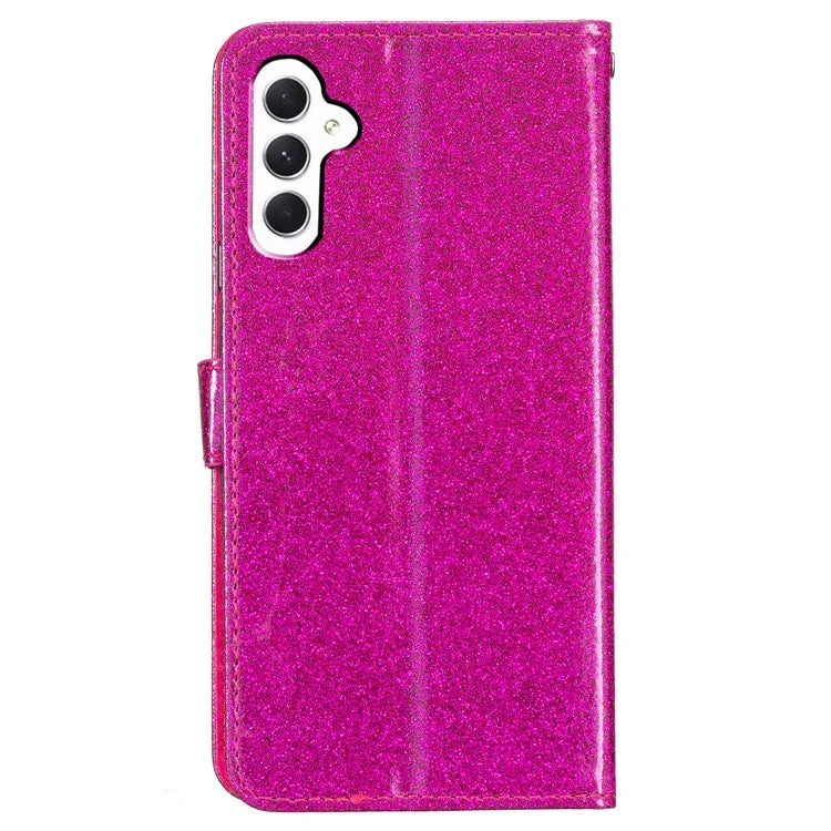 For Samsung Galaxy A35 5G Leather Case Glitter Card Slots Wallet Phone Cover