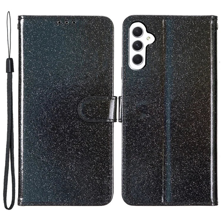 For Samsung Galaxy A35 5G Leather Case Glitter Card Slots Wallet Phone Cover