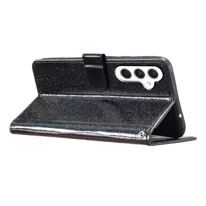 For Samsung Galaxy A35 5G Leather Case Glitter Card Slots Wallet Phone Cover
