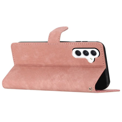 For Samsung Galaxy A35 5G Leather Wallet Case Solid Color Skin-Feel Phone Cover