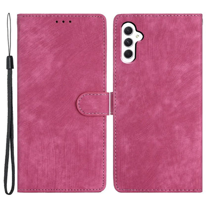 For Samsung Galaxy A35 5G Leather Wallet Case Solid Color Skin-Feel Phone Cover