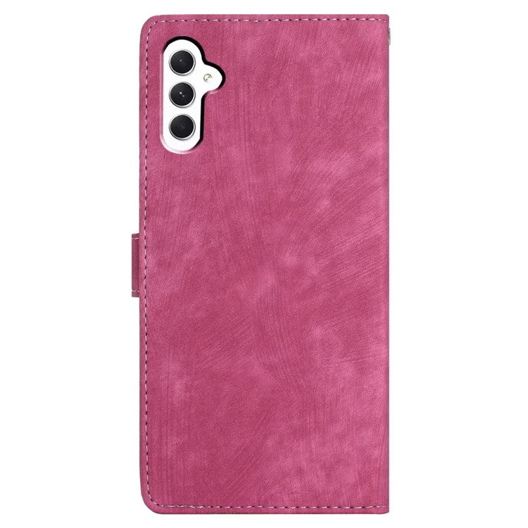 For Samsung Galaxy A35 5G Leather Wallet Case Solid Color Skin-Feel Phone Cover