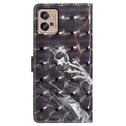 3D Pattern Series for Motorola Moto G32 4G Case Leather Wallet Cover with Card Holder