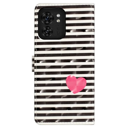 For Motorola Edge 40 5G Leather Wallet Case Full Protection 3D Pattern Printed Cover Stand