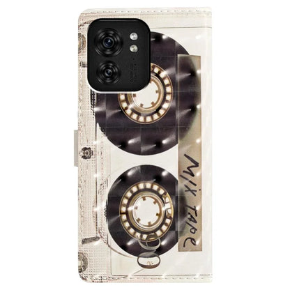For Motorola Edge 40 5G Leather Wallet Case Full Protection 3D Pattern Printed Cover Stand