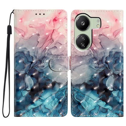 For Xiaomi Redmi 13C 4G / Poco C65 4G Leather Case 3D Pattern Cover with Card Organizer