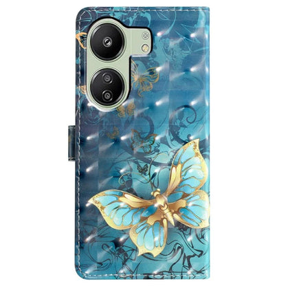 For Xiaomi Redmi 13C 4G / Poco C65 4G Leather Case 3D Pattern Cover with Card Organizer