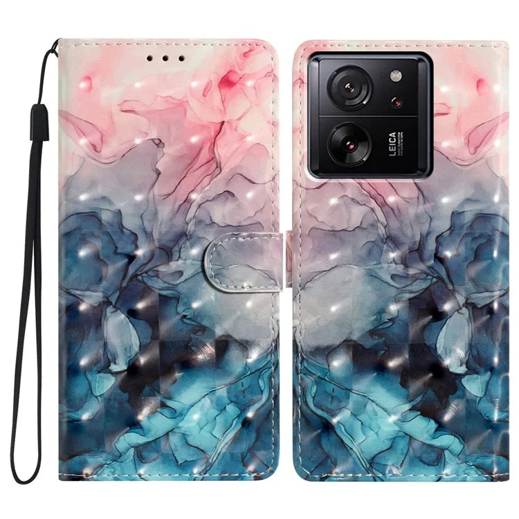 For Xiaomi 13T / 13T Pro / Redmi K60 Ultra Wallet Phone Case 3D Pattern Design Magnetic Folio Cover