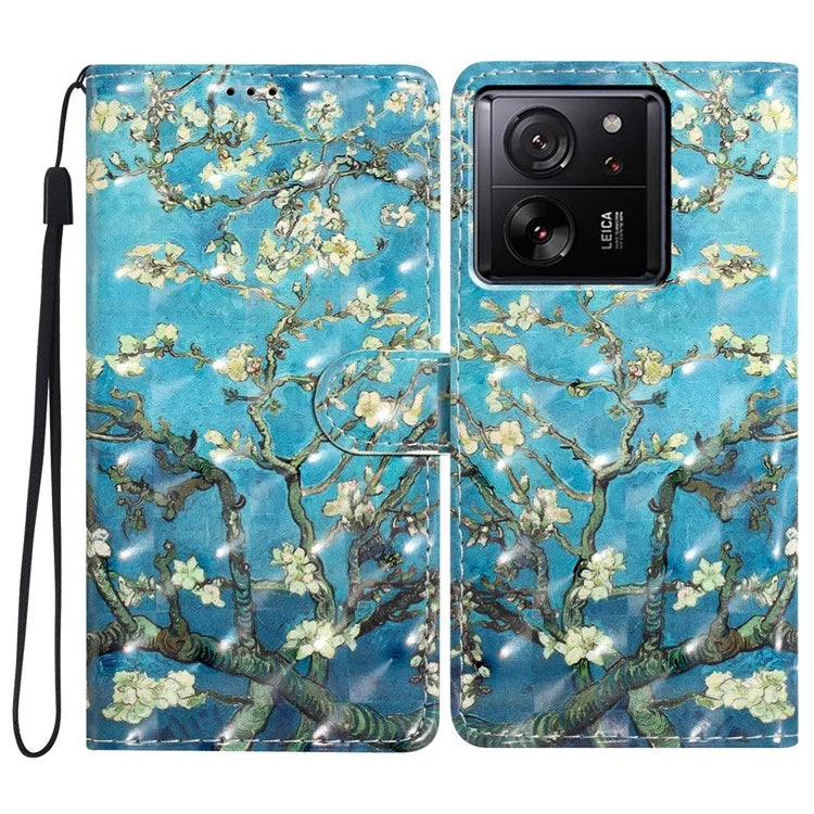 For Xiaomi 13T / 13T Pro / Redmi K60 Ultra Wallet Phone Case 3D Pattern Design Magnetic Folio Cover