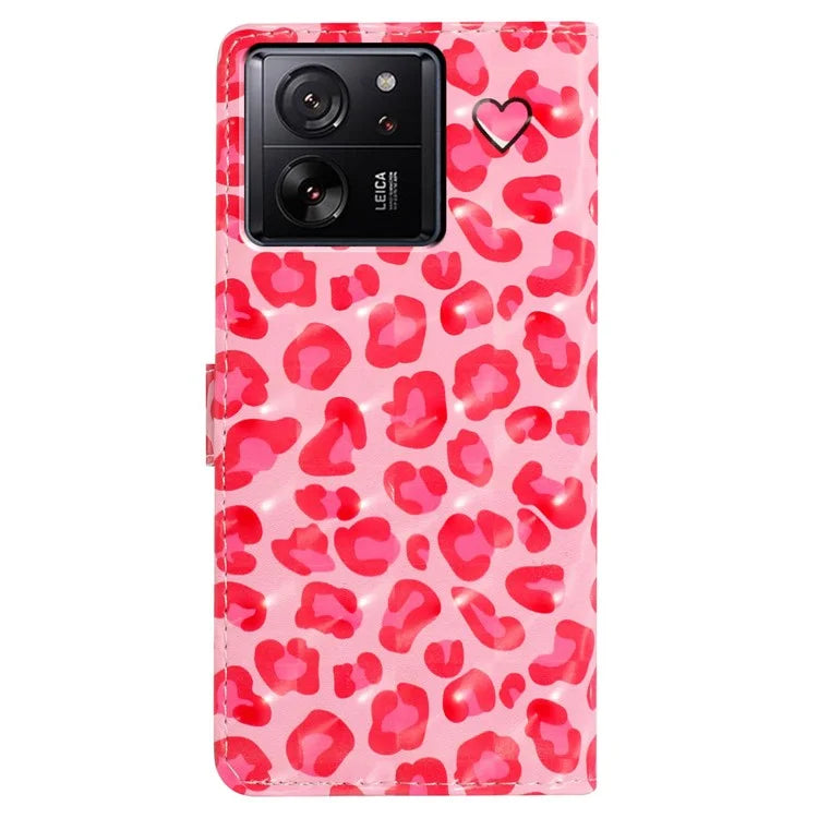 For Xiaomi 13T / 13T Pro / Redmi K60 Ultra Wallet Phone Case 3D Pattern Design Magnetic Folio Cover