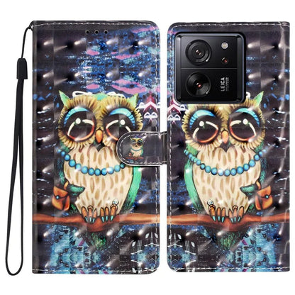 For Xiaomi 13T / 13T Pro / Redmi K60 Ultra Wallet Phone Case 3D Pattern Design Magnetic Folio Cover