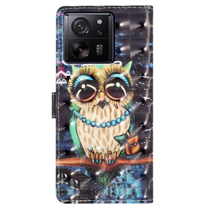 For Xiaomi 13T / 13T Pro / Redmi K60 Ultra Wallet Phone Case 3D Pattern Design Magnetic Folio Cover