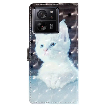 For Xiaomi 13T / 13T Pro / Redmi K60 Ultra Wallet Phone Case 3D Pattern Design Magnetic Folio Cover