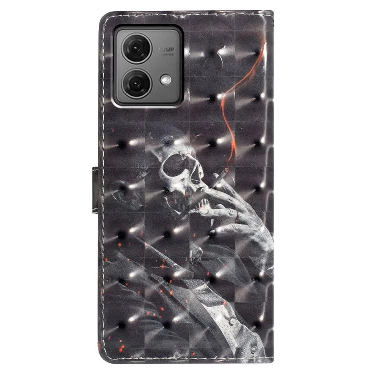 For Motorola Moto G84 5G Phone Case Pattern Print Design Flip Wallet Cover