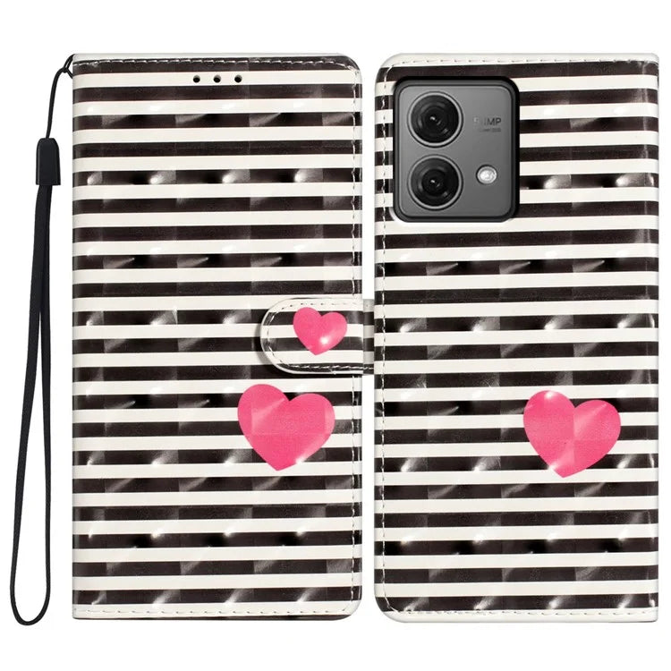 For Motorola Moto G84 5G Phone Case Pattern Print Design Flip Wallet Cover
