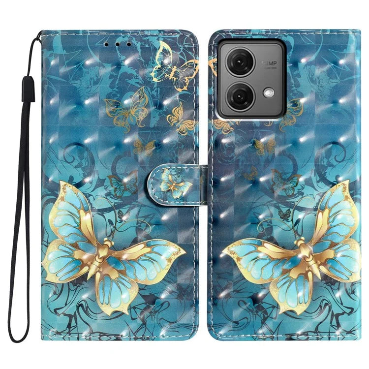 For Motorola Moto G84 5G Phone Case Pattern Print Design Flip Wallet Cover