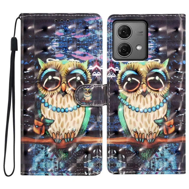For Motorola Moto G84 5G Phone Case Pattern Print Design Flip Wallet Cover